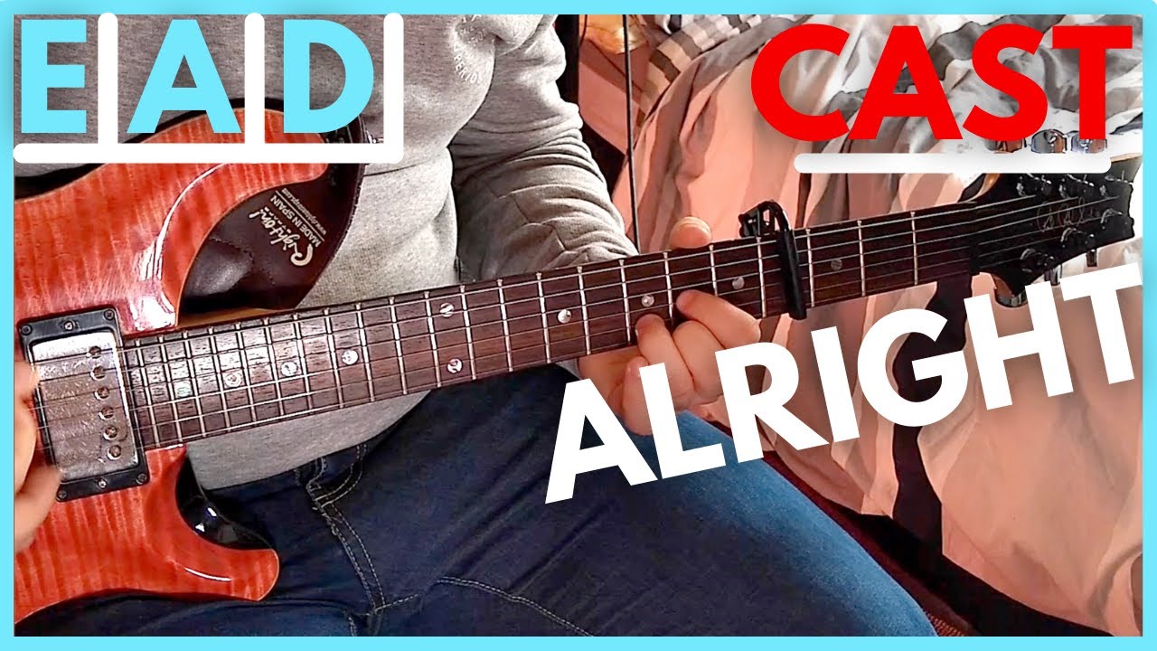 Cast – Alright Guitar Lesson | 3 chord BRITPOP song