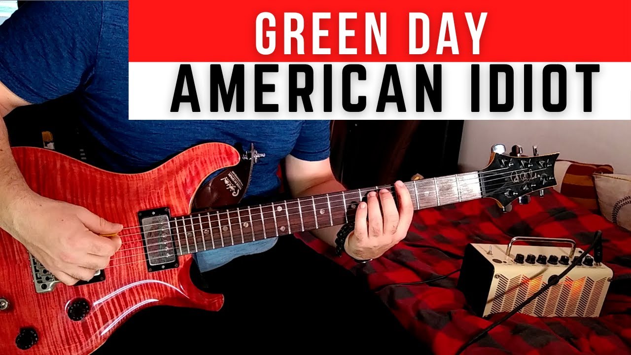 Green Day – American Idiot Guitar Lesson | Beginner power chord guitar song